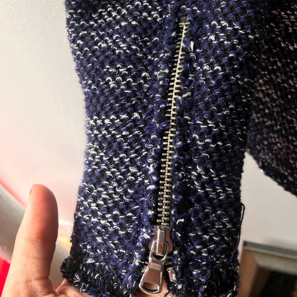 Rebecca Taylor Blue Tweed Blazer - Picture 6 of 7